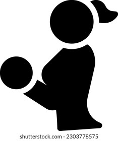 Hantel, Vektorgrafik auf transparentem Hintergrund. Hochwertige Symbole. Glyphen Vektorsymbole für Konzept und Grafikdesign. 
