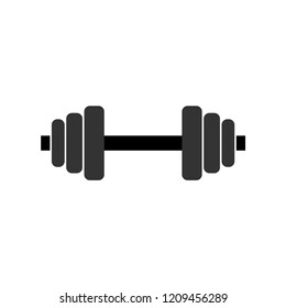 Dumbbell vector illustration with round corners