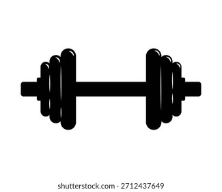 Hantel, Hantel, Vektorgrafik, Hantel-Symbol-Symbol, Gym Equipment doodle, Fitness-Symbol, Fitness-Gym Hantel, Vektorbild.