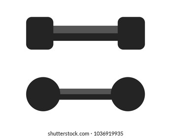 Dumbbell vector isolated on white background. Vector illustration eps 10.