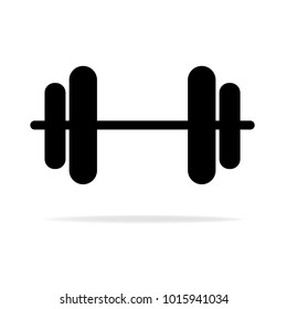 Dumbbell vector pictogram. Bumbbell vector eps icon.