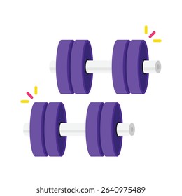 Dumbbell Vector style icon. Eps 10 file