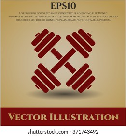 Dumbbell vector symbol