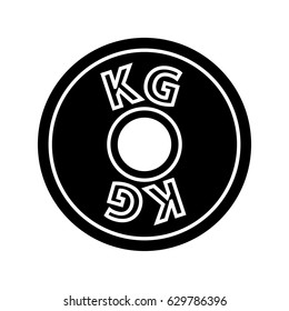 Dumbbell weight icon