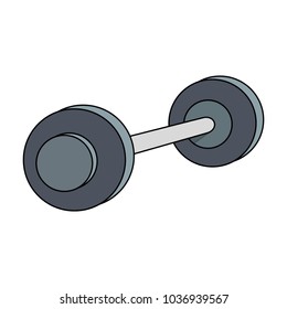 Dumbbell weight isolated