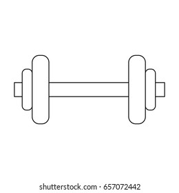 Dumbbell weight isolated