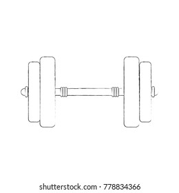 Dumbbell weight isolated