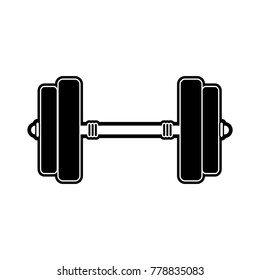 Dumbbell weight isolated