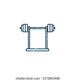 dumbbell weight lifting workout accessory vector illustration design