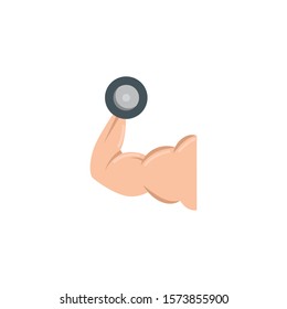 dumbbell weight lifting workout accessory vector illustration design