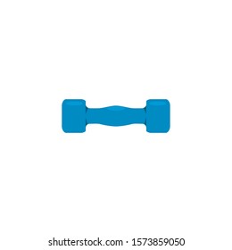 dumbbell weight lifting workout accessory vector illustration design