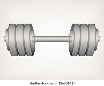 Dumbbell weight. Style vector