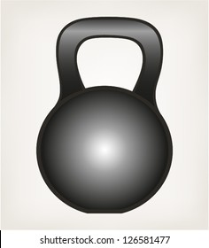 Dumbbell weight. Style vector