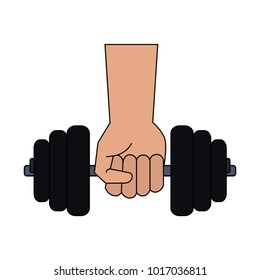 Dumbbell weight symbol