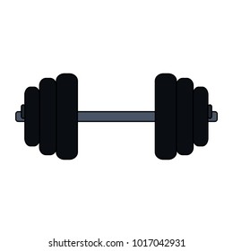 Dumbbell weight symbol