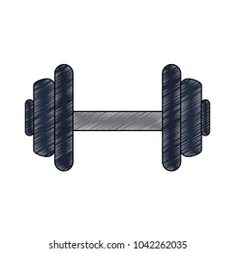 Dumbbell weight symbol