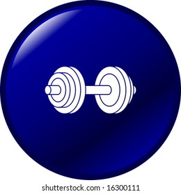 dumbbell weights button