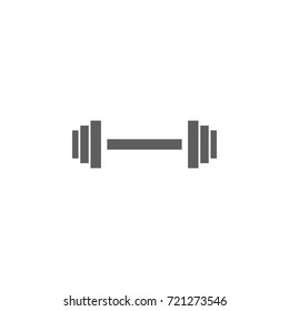 dumbbell weights icon on white background