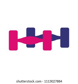 Dumbbell weights isolated
