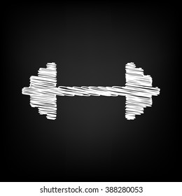 Dumbbell weights sign