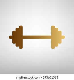 Dumbbell weights sign