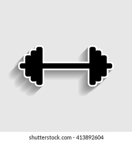 Dumbbell weights sign