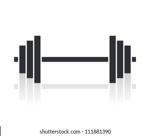 dumbbell weights symbol