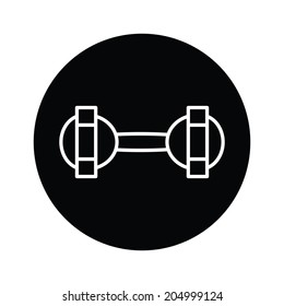 dumbbell weights symbol 