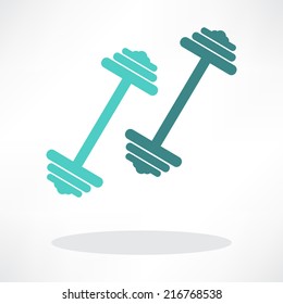 dumbbell weights symbol