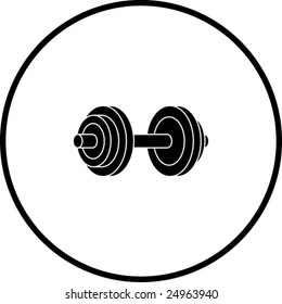 dumbbell weights symbol