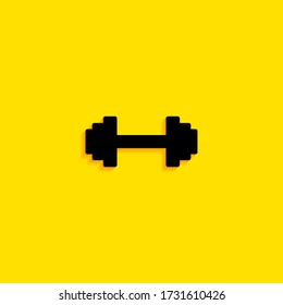 dumbbell weights symbol Vector illustration