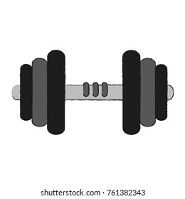 Dumbbell weigth isolated
