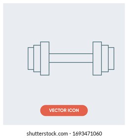 Symbol für die Vektorillustration des Fitnessstudios im Handumdrehen