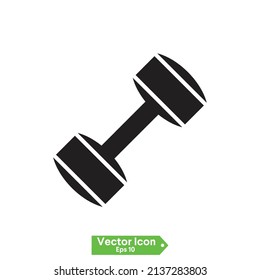 dumbbells barbell muscle lifting icon. Barbell glyph icon. Symbol, logo illustration.