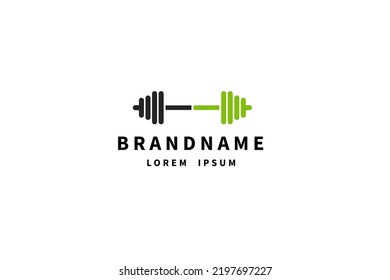 Dumbbells for brands, companies on a white background. Vector illustration