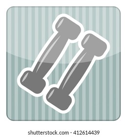 Dumbbells colorful icon