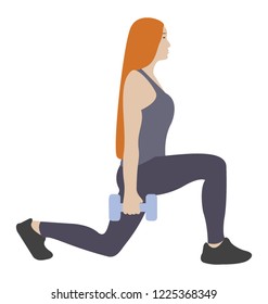 
Dumbbells exercise flat icon design, bicep muscles 
