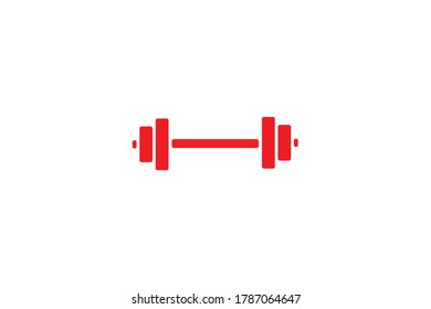 Dumbbells flat icon. Thin line signs for design logo, visit card, etc. Single high-quality outline symbol for web design or mobile app. Dumbbells outline pictogram.