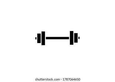 Dumbbells flat icon. Thin line signs for design logo, visit card, etc. Single high-quality outline symbol for web design or mobile app. Dumbbells outline pictogram.