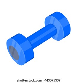 Dumbbells icon cartoon.