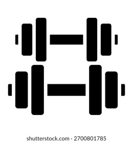 Hanteln Symbol Element für Design
