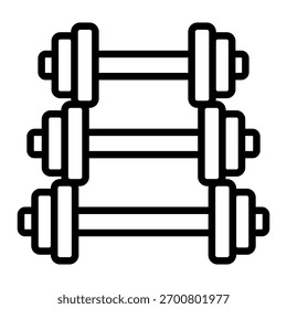 Elemento Dumbbells Icon Para Design