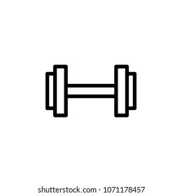 dumbbells icon. Element of minimalistic icons for mobile concept and web apps. Thin line icon for website design and development, app development