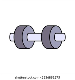 Dumbbells icon. Gym icon. Dumbbells vector illustration on white background