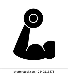 Dumbbells icon. Gym icon. Dumbbells vector illustration on white background