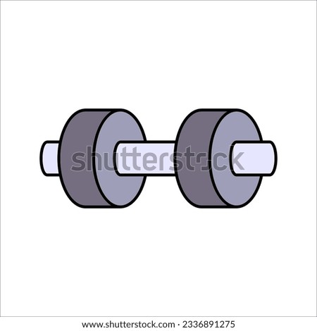 Dumbbells icon. Gym icon. Dumbbells vector illustration on white background