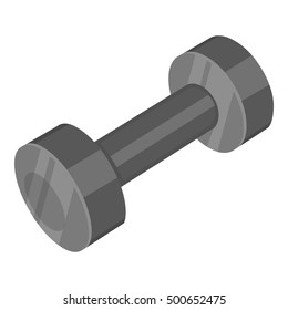 Dumbbells icon monochrome. Single sport icon from the big fitness, healthy, workout monochrome.