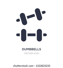 dumbbells icon on white background. Simple element illustration from Health and medical concept. dumbbells sign icon symbol design.