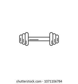 Dumbbells icon. Simple element illustration. Dumbbells symbol design template. Can be used for web and mobile on white background