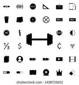 dumbbells icon. Universal set of web for website design and development, app development